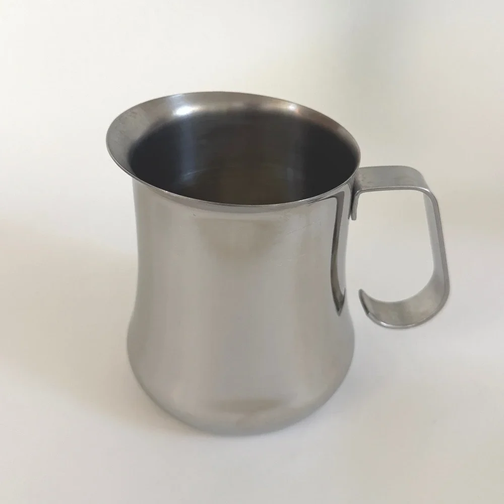 Vintage VEV Vigano Milk Frothing Pitcher 18/10 Stainless Steel Made Italy